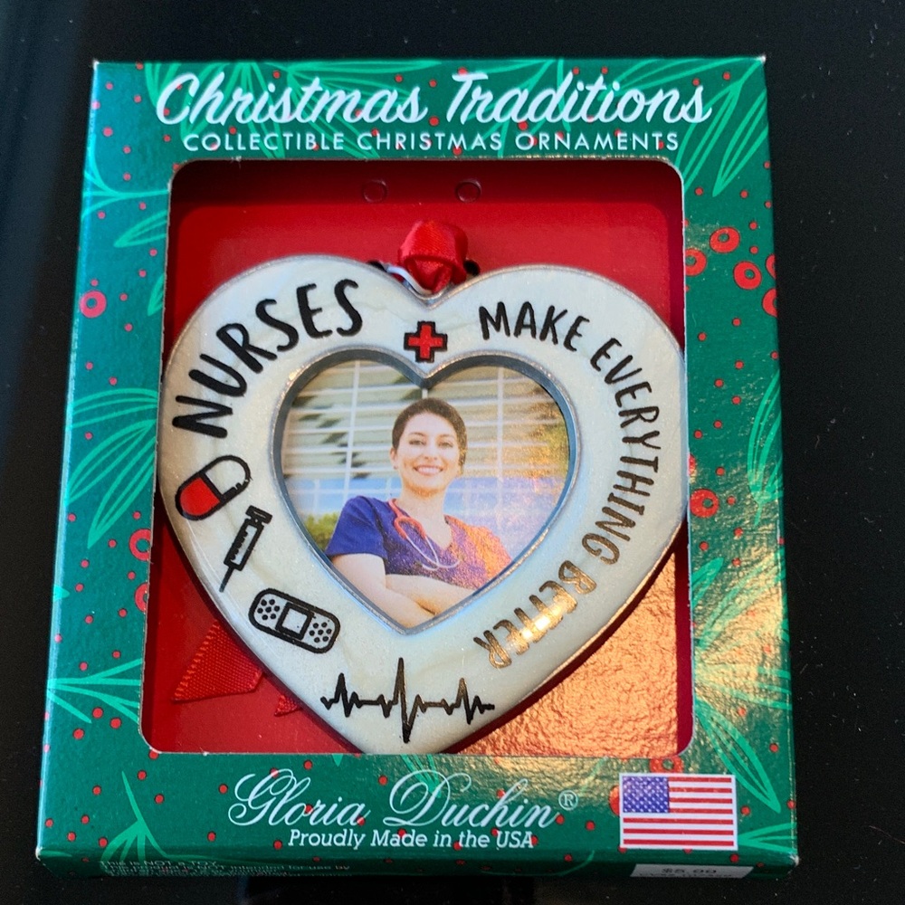 3/$15 Christmas Traditions special Heart Ornament for Nurses